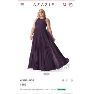 Purple bridesmaid or prom dress